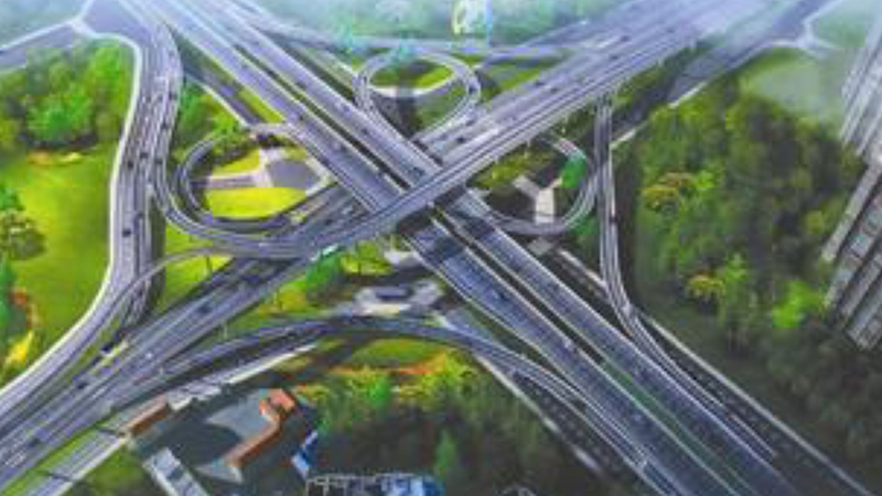 成渝高速入城段道路改造
